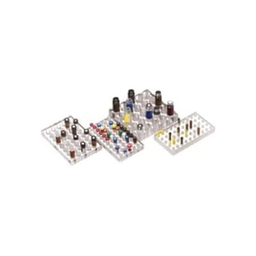 neoLab PMMA Flaschenständer für 25 Fläschchen, Klar, 24mm Durchmesser x 30mm Höhe neoLab PMMA Flaschenständer für 25 Fläschchen, Klar, 24mm Durchmesser x 30mm Höhe von neoLab