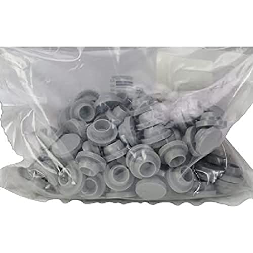 neoLab Butyl Stopfen, Grau, 20mm Durchmesser, 100 Stück von neoLab
