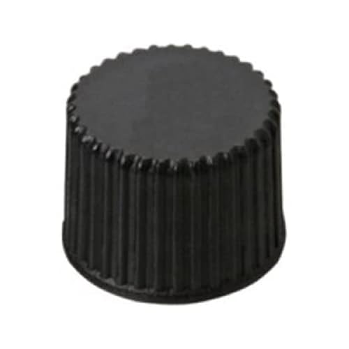 neochrom Polypropylen Schraubkappe mit Einlagen, Geschlossen, Schwarz, 8mm Durchmesser, 100 Stück von neochrom