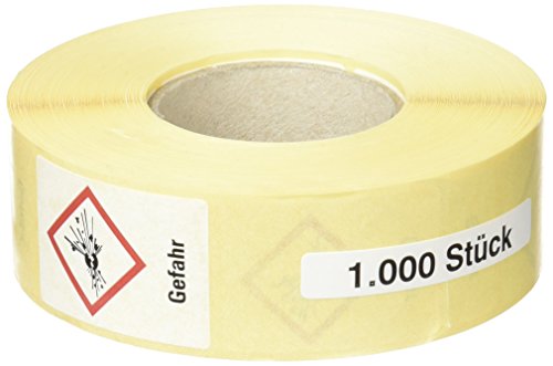 neoLab 7-1951 Gefahrensymbole GHS01 Explosiv mit Gefahr, Papier 26 mm x 37 mm (1000-er Pack) von neoLab