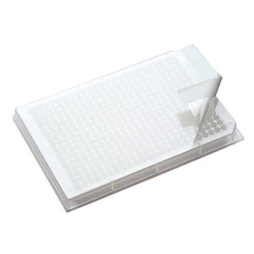 neoLab Polypropylen PCR-Klebefolie, Transparent (Milchig), 78mm Länge x 120mm Breite, 100 Stück von neoLab