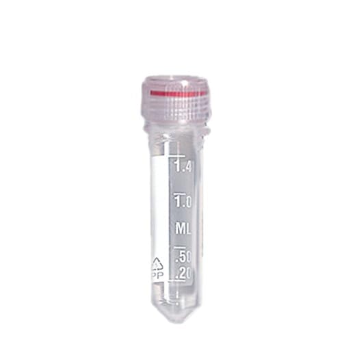 neoLab Polypropylen neoScrew-Microtubes mit Kappe, Steril Graduiert, Konisch, Transparent, 2.0mL Kapazität, 500 Stück von neoLab