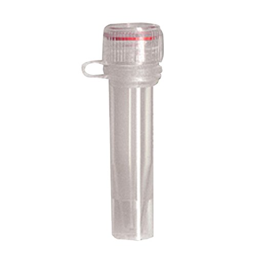 neoLab Polypropylen neoScrew-Microtubes mit Kappe und Lasche, Selbststehend, Steril, Transparent, 1,5mL Kapazität, 500 Stück von neoLab