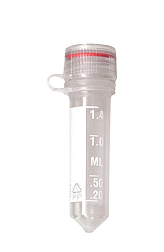 neoLab Polypropylen neoScrew-Microtubes mit Kappe und Lasche, Konisch, Steril Graduiert, Transparent, 2.0mL Kapazität, 500 Stück von neoLab