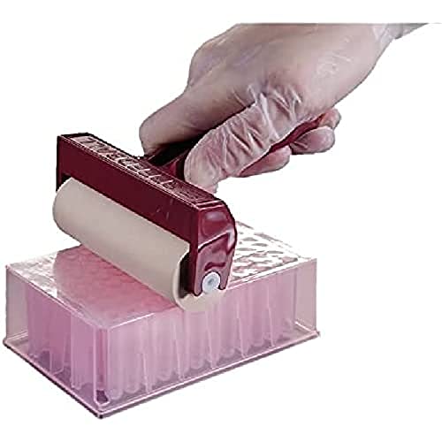 neoLab Kautschuk Mikrotiterplatten-Verschließroller, Rot/Weiß, 100mm Breite von neoLab