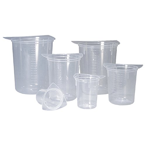 neoLab Polypropylen Tripour-Becher, Transparent, 800mL Kapazität, 100 Stück von neoLab