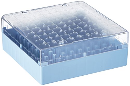 neoLab 7-8041 Kryo-Aufbewahrungsboxen aus PS, 100 Stellplätze, Blau (4-er Pack) von neoLab