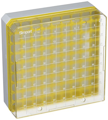 neoLab Polycarbonat Kryoboxen, 81 Plätze, Rainbow, 135mm x 135mm x 53mm, 4 Stück von neoLab
