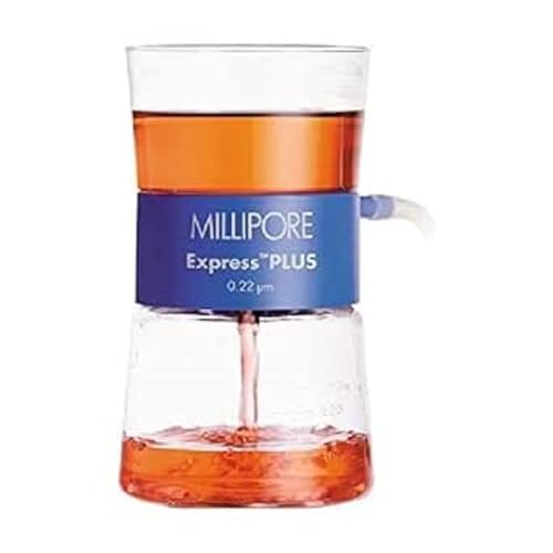 Millipore Polyethersulfon Vakuum-Filtereinheit mit Trichter und Flasche, 500mL Kapazität, 0.22µm Porengröße, 12 Stück von Millipore