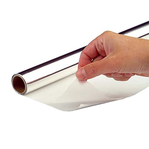neoLab 7-9221 Aluminium Schutzfolie Selbstklebend, 320mm Breite x 4.6m Länge, 93 °C Temp Max, Silber von neoLab
