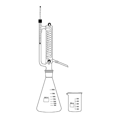 neoLab 7-9300 ecoLab Borosilikat Glas Destillationsapparatur, 5000ml Kapazität von neoLab