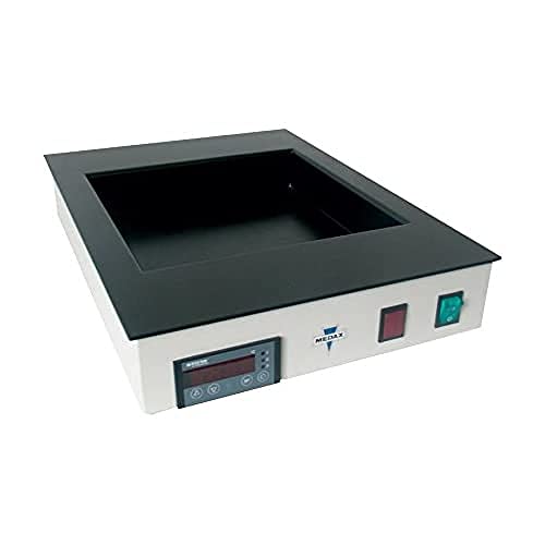 neoLab Metall Paraffin-Streckbad mit Beleuchtung, Eckig, Grau von neoLab