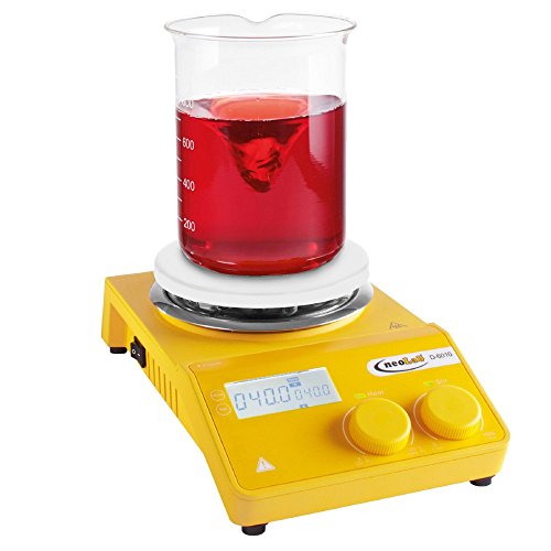 neoLab neoMag Magnetrührer 1500 UpM, Edelstahl-Heizplatte, Digital, bis 340°C von neoLab