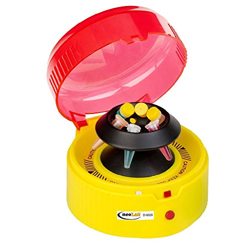 neoLabLine Mini Star Zentrifuge mit Fixer Umdrehung, Gelb/Rot, 7200 UpM, 230V von neoLab