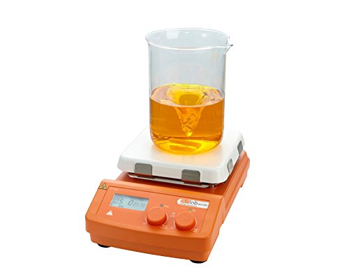 sunLab ABS Digitaler Magnetrührer mit Heizung bis 550°C, 1500 UpM, 230V von neoLab