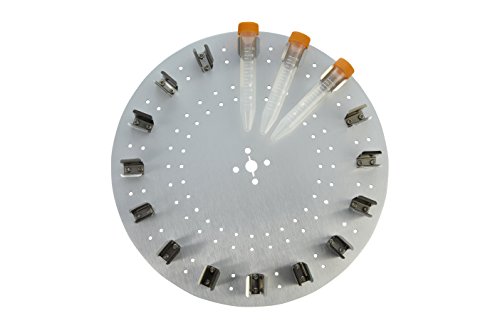 neoLab D-8502 Sunlab Teller mit 16 Klammern für 15 mL Röhrchen, Aluminium von neoLab