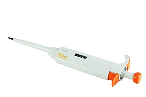 sunLab SU1701 Mikroliterpipette, Autoklavierbar, 0,1 µL-2,5 µL Kapazität von sunlab