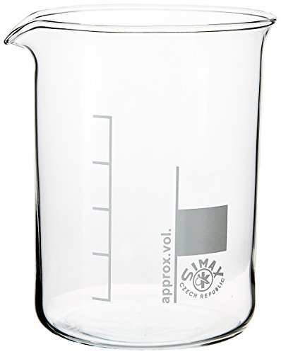 neoLab Borosilikatglas Bechergläser, niedrige Form, Transparent, 600ml Kapazität, 10 Stück von neoLab