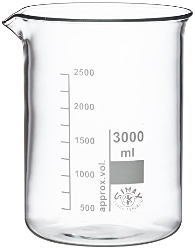 neoLab E-1044 Bechergläser, niedrige Form, 3000 mL (4-er Pack) von neoLab