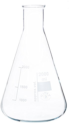 neoLab E-1064 Erlenmeyer-Kolben Enghals, 2000 mL (6-er Pack) von neoLab