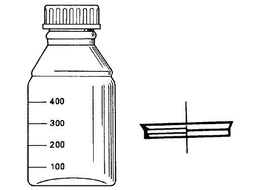 neoLab E-1820 Laborflaschen, Braunglas, SIMAX, 50 mL (10-er Pack) von neoLab