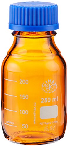 neoLab E-1822 Laborflaschen, Braunglas, SIMAX, 250 mL (10-er Pack) von neoLab