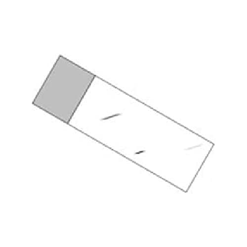 Menzel Kalk-Natron-Glas Objektträger, Geschliffen 45 Grad, Extraweiß, 76 mm Länge, 26 mm Breite, 50 Stück von neoLab