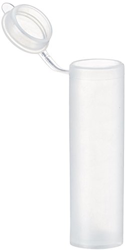 Vitlab Kunststoffdose mit Scharnierdeckel, 5 mL Volumen, 15 mm Durchmesser, 50 mm Höhe von Vitlab