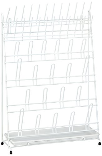 neoLab E-6971 Abtropfgestell aus Draht, 24 Stäbe, 20 Bogen, Weiß von neoLab