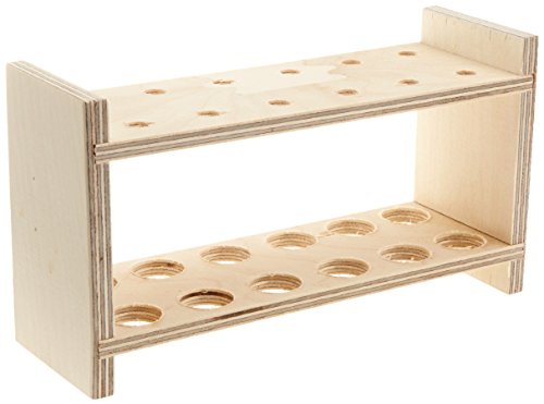 NeoLab Reagenzglasgestell aus Holz, für 2 x 6 lange Gläser, Lochdurchmesser 20 mm. NeoLab Reagenzglasgestell aus Holz, für 2 x 6 lange Gläser, Lochdurchmesser 20 mm. von neoLab