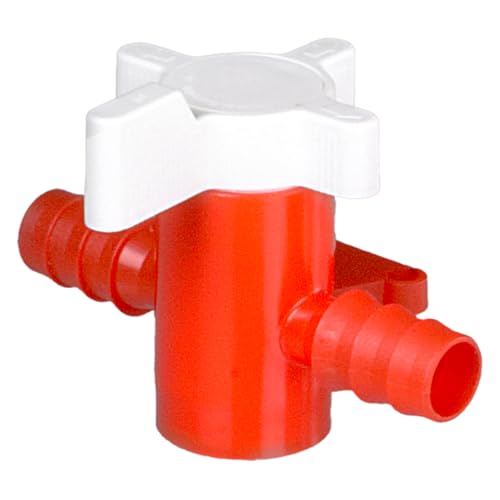Bürkle Polypropylen/Polyethylen Zweiwegeventil, Rot/Weiß, 5-7mm Durchmesser, 4mm Nennweite Bürkle Polypropylen/Polyethylen Zweiwegeventil, Rot/Weiß, 5-7mm Durchmesser, 4mm Nennweite von neoLab
