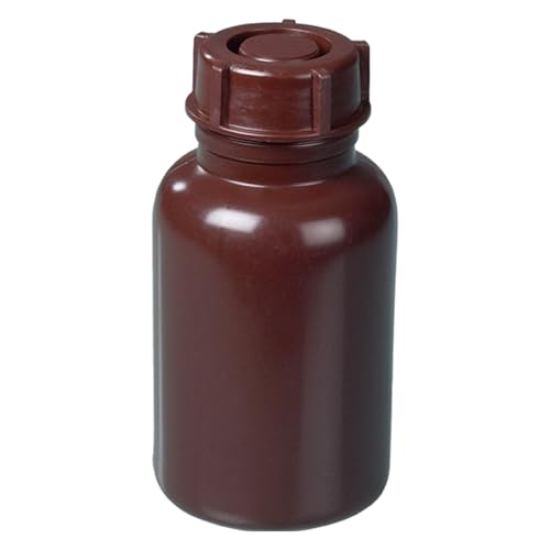 Bürkle LDPE Rund Weithalsflasche mit Ventil, Braun, 500mL Kapazität Bürkle LDPE Rund Weithalsflasche mit Ventil, Braun, 500mL Kapazität von neoLab