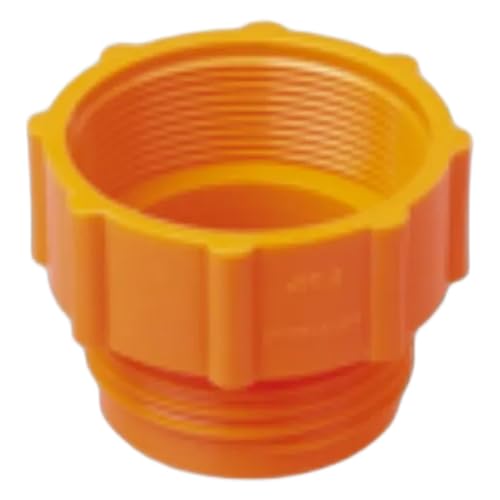 Bürkle Polypropylen/Polycarbonat Gewindeadapter mit Tri-Sure Außen und 2" BSP Innen, Orange Bürkle Polypropylen/Polycarbonat Gewindeadapter mit Tri-Sure Außen und 2" BSP Innen, Orange von neoLab