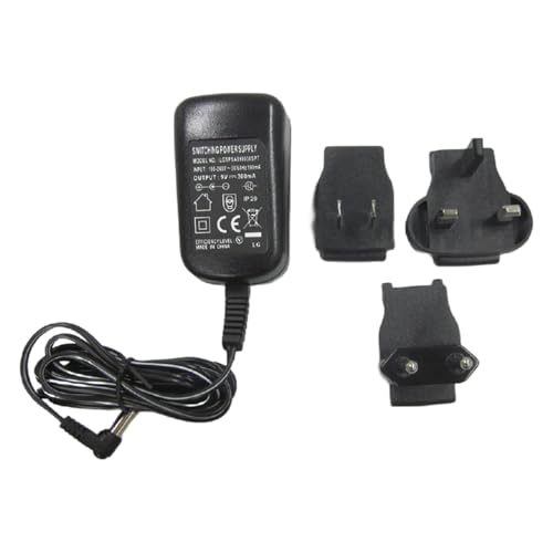 KERN Steckernetzteil (CH, EURO, UK, US), 9V, 300mA, 100V - 240V Eingang, 50/60 Hz, Schwarz von neoLab