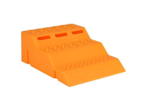 neoLab Polypropylen Kombirack für PCR-Röhrchen, 24 x 0.2mL/14 x 0.5mL/12 x 1.5/2.0mL, Orange von neoLab