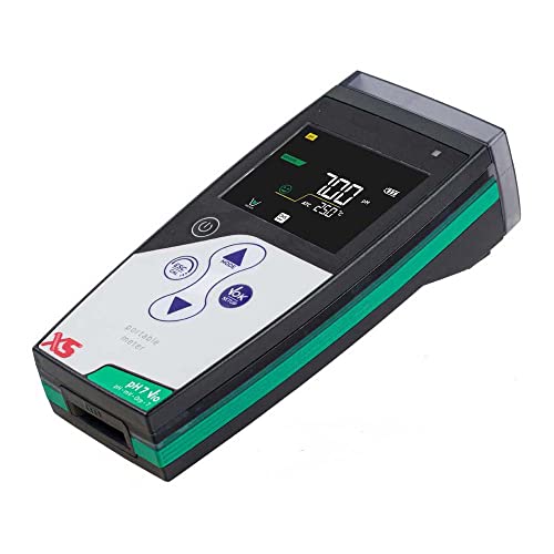 neoLab XS pH 7 VioLab pH-Messgeräte komplett Kit mit pH GEL Elektrode mit BNC und Temperatur Sensor NT55, 185mm Höhe Länge x 85mm Breite x 45mm Höhe, Grau/Weiß von neoLab