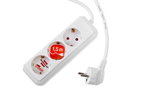 neoLab Kunststoff 3-fach Steckdosenleiste, Weiß von neoLab