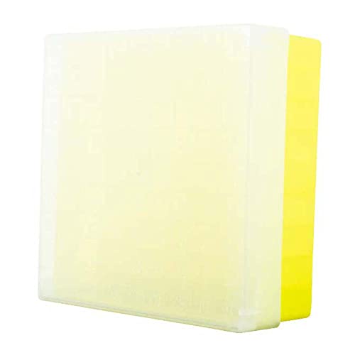 neoLabLine Polypropylen neoBox 81 Plus Kryobox mit Nummerisch Codiertem Deckel, Gelb/Transparent/Codiert, 133mm x 133mm x 53mm von neoLab
