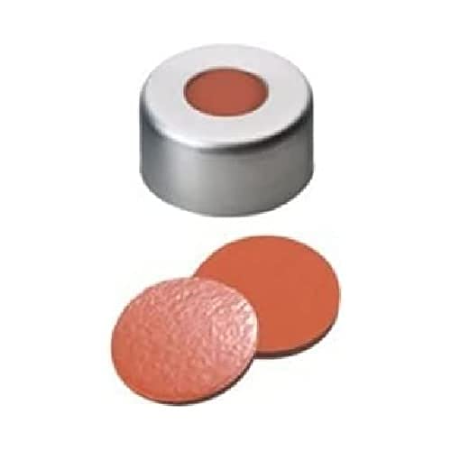 neochrom Magnetische Bördelkappe, 3mm Tan Teflon/Silikon, Grün, 20mm Öffnung, 100 Stück von neochrom