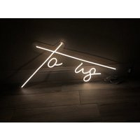 An Uns Neon Schild, Bar Deko, Wandschild, Lichtschild, Custom Neon Schild, Home Light, Wall Deco von neonlampochkin