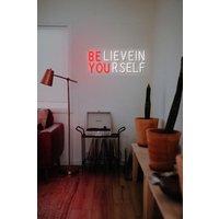 Believe in Yourself - Led Neon Schild, Custom Neon, Licht, Schlafzimmer Und Home Gym Light, Beliebtes Schild Licht Wall Decor von neonlampochkin