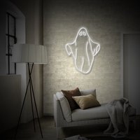 Gespenst Neon Zeichen| Boo Neonschild Helloween| Schild Für Wand| Wohndeko| Cafe Deko von neonlampochkin