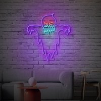 Gruselig Gespenst| Evil Ghost/Neon Schild, |Décor For Room - Neon Lichtschild, Schild Spruch, Halloween Neon, Deko von neonlampochkin