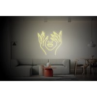 Hold Face Neon Zeichen | Custom Led Für Zuhause, Wandschilder| Wohndeko| Cafe Dekor|Beauty Neon von neonlampochkin