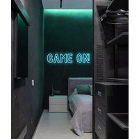 Spiel Auf Neon Schild - Für Café, Restaurant Dekor, Gamer Raum Dekor Wandkunst Licht Aufleuchtend, Wand von neonlampochkin