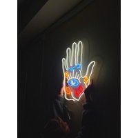 Spirituelle Hand| Spirituelles Neonschild, Led Neon Schild, Neonlicht, Wanddeko von neonlampochkin