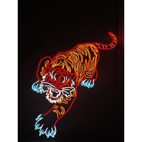 Tiger Neon Schild - Custom | Personalisiertes Neonlicht Led Business Logo Wanddekoration von neonlampochkin