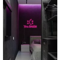 You Decide - Neon Schild, Neon, Custom Sign, Wanddeko, Katze Home Wall Deco von neonlampochkin