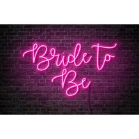 Bride To Be - Custom Led Neon Schild Für Verlobungen, Braut Shower Geschenk von neonsistore