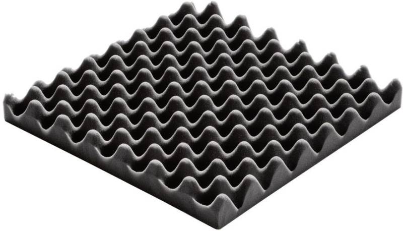 Schaumstoffnoppenplatte anthrazit 50 x 50 cm, 30 mm hoch von nerapur